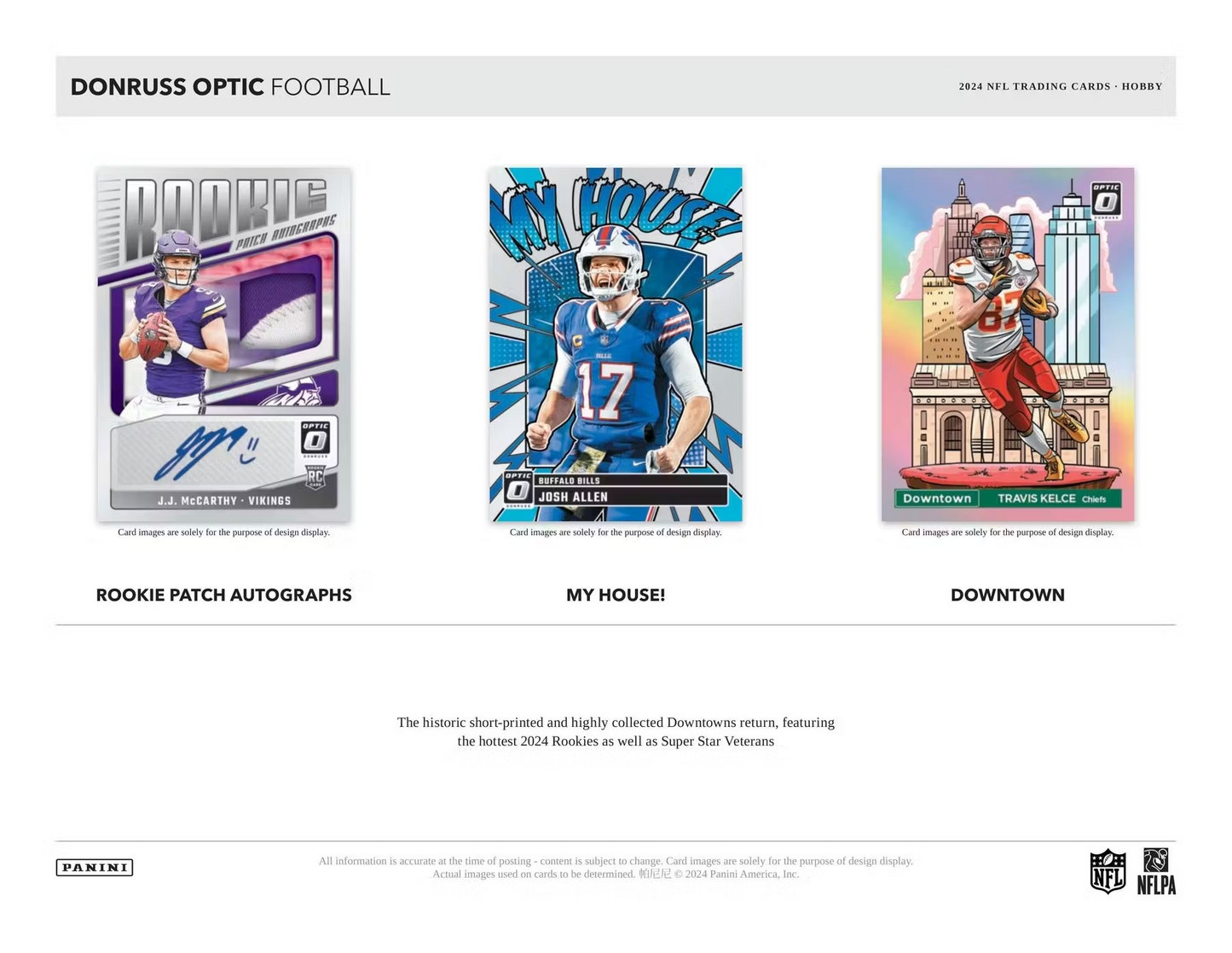 2024 Panini Donruss Optic Football 1st Off The Line Hobby 12-Box Case