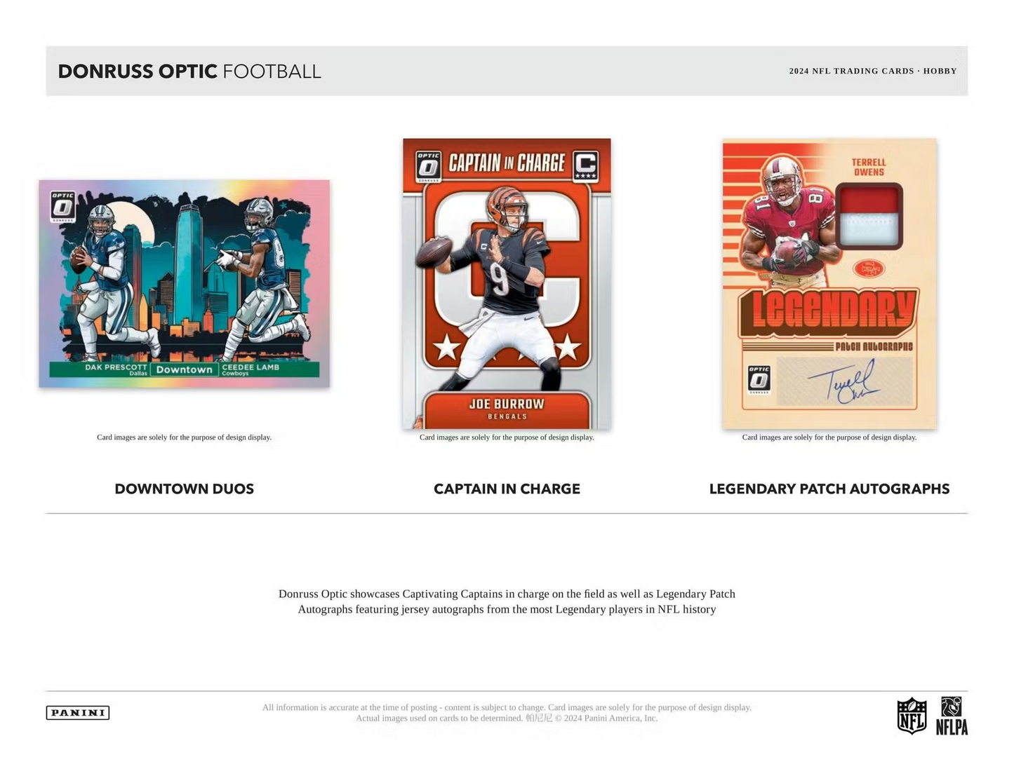 2024 Panini Donruss Optic Football 1st Off The Line Hobby 12-Box Case