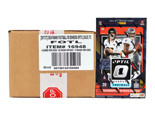2024 Panini Donruss Optic Football 1st Off The Line Hobby 12-Box Case