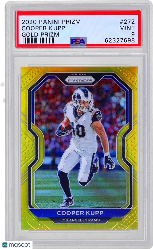 2020 Panini Prizm Cooper Kupp #272 Gold Prizm PSA 9