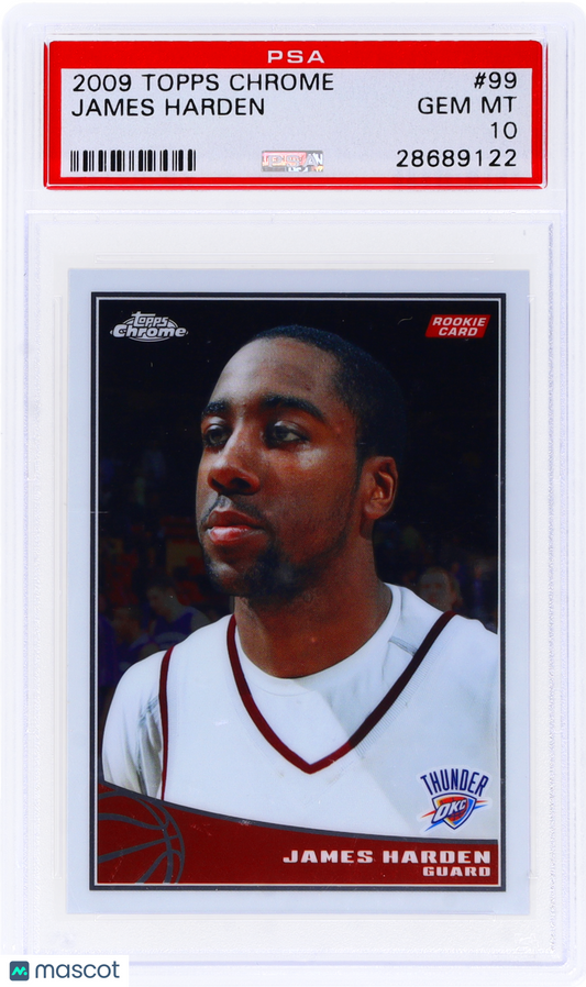 2009 Topps Chrome James Harden #99 PSA 10