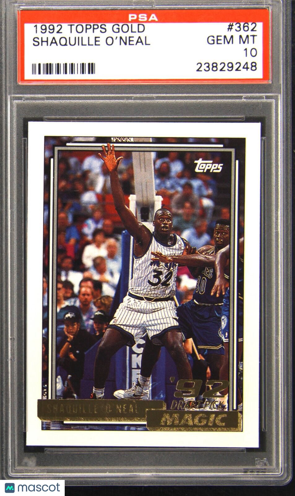 1992 Topps Gold #362 Shaquille O'Neal PSA 10 Gem Mint