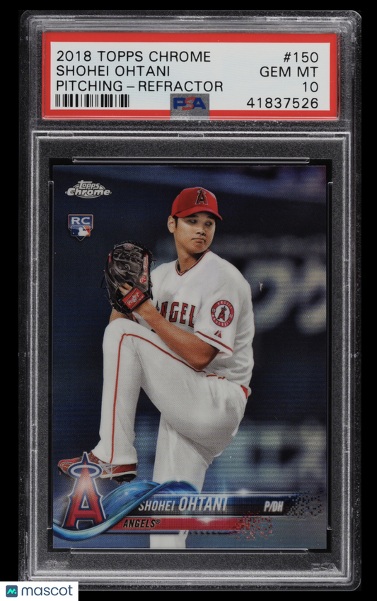 2018 Topps Chrome Shohei Ohtani #150 Refractor PSA 10