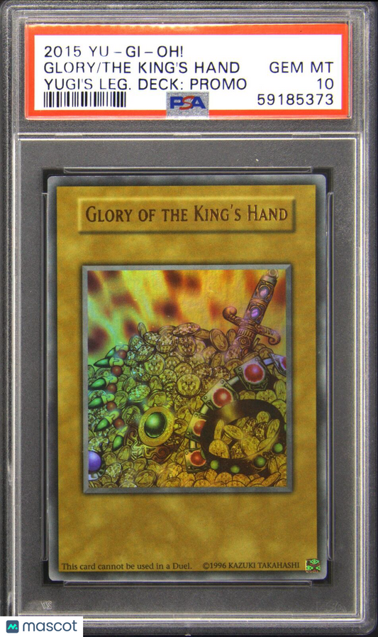 2015 Yu-Gi-Oh! Holo Glory Of The King's Hand Ultra Rare PSA 10 Gem Mint