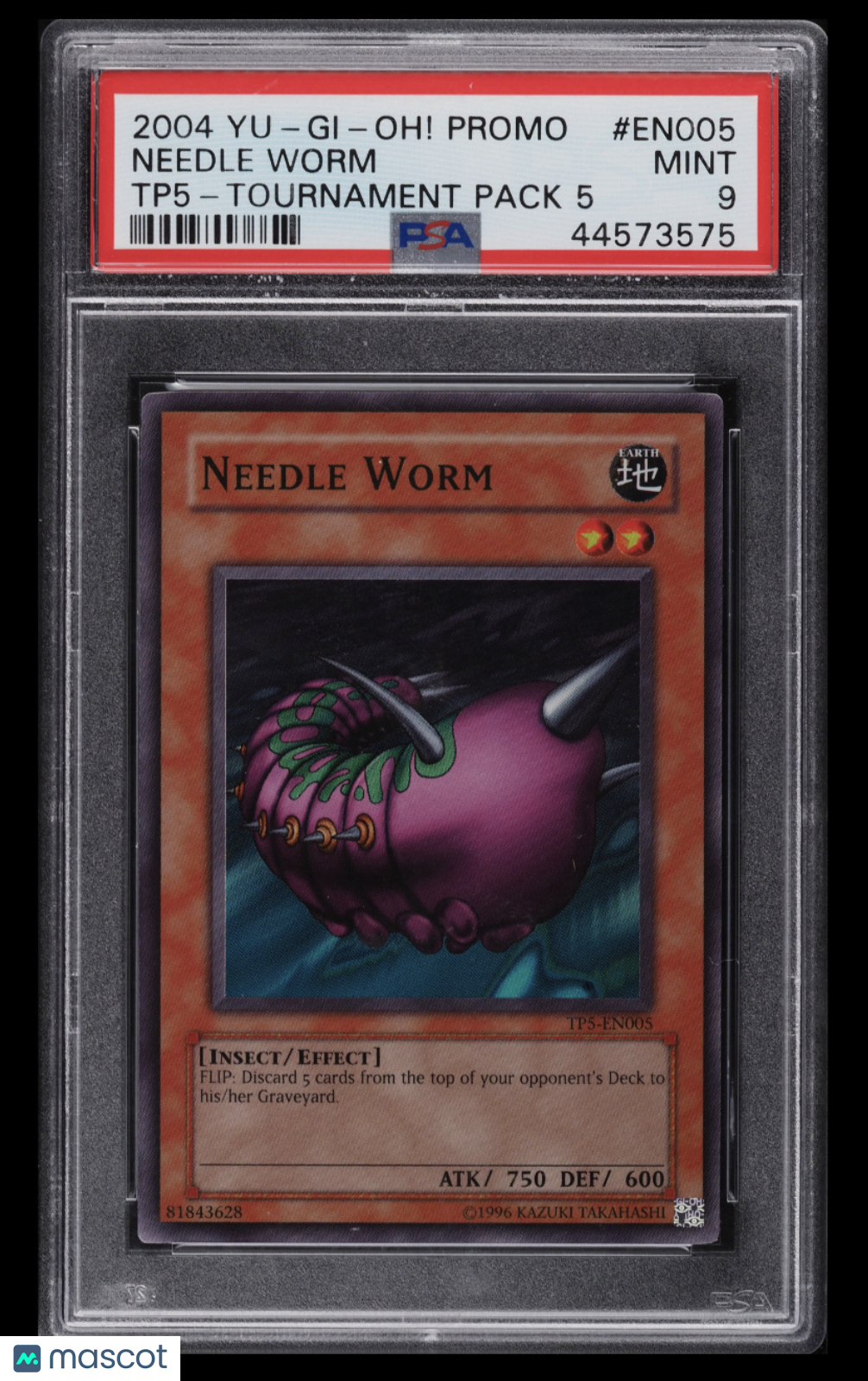 2004 Konami Tournament Pack 5 Needle Worm #TPS-EN005 PSA 9
