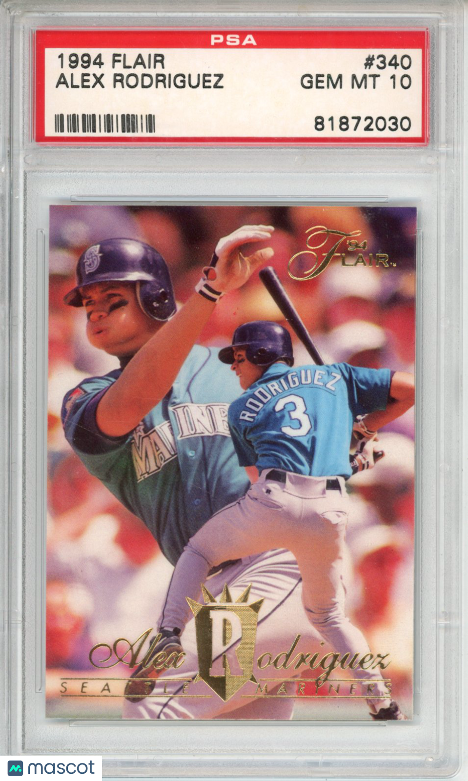 1994 Flair Alex Rodriguez #340 PSA 10