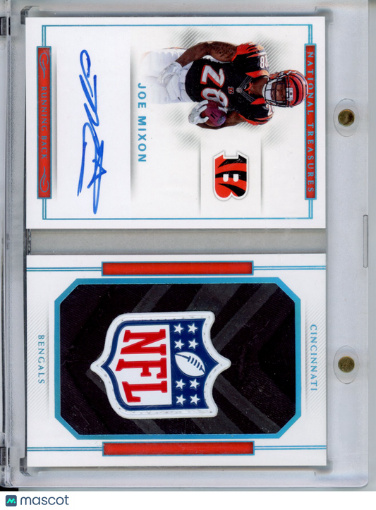 2017 National Treasures Joe Mixon #rjb-jmx Rookie Signatures Booklet 1/1 Shield