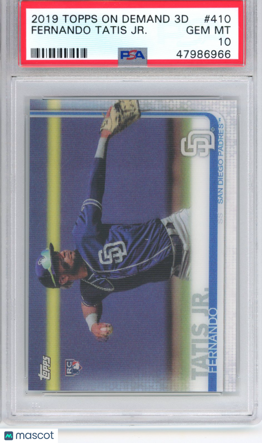 2019 Topps On Demand 3D Fernando Tatis JR. #410 RC Rookie PSA 10