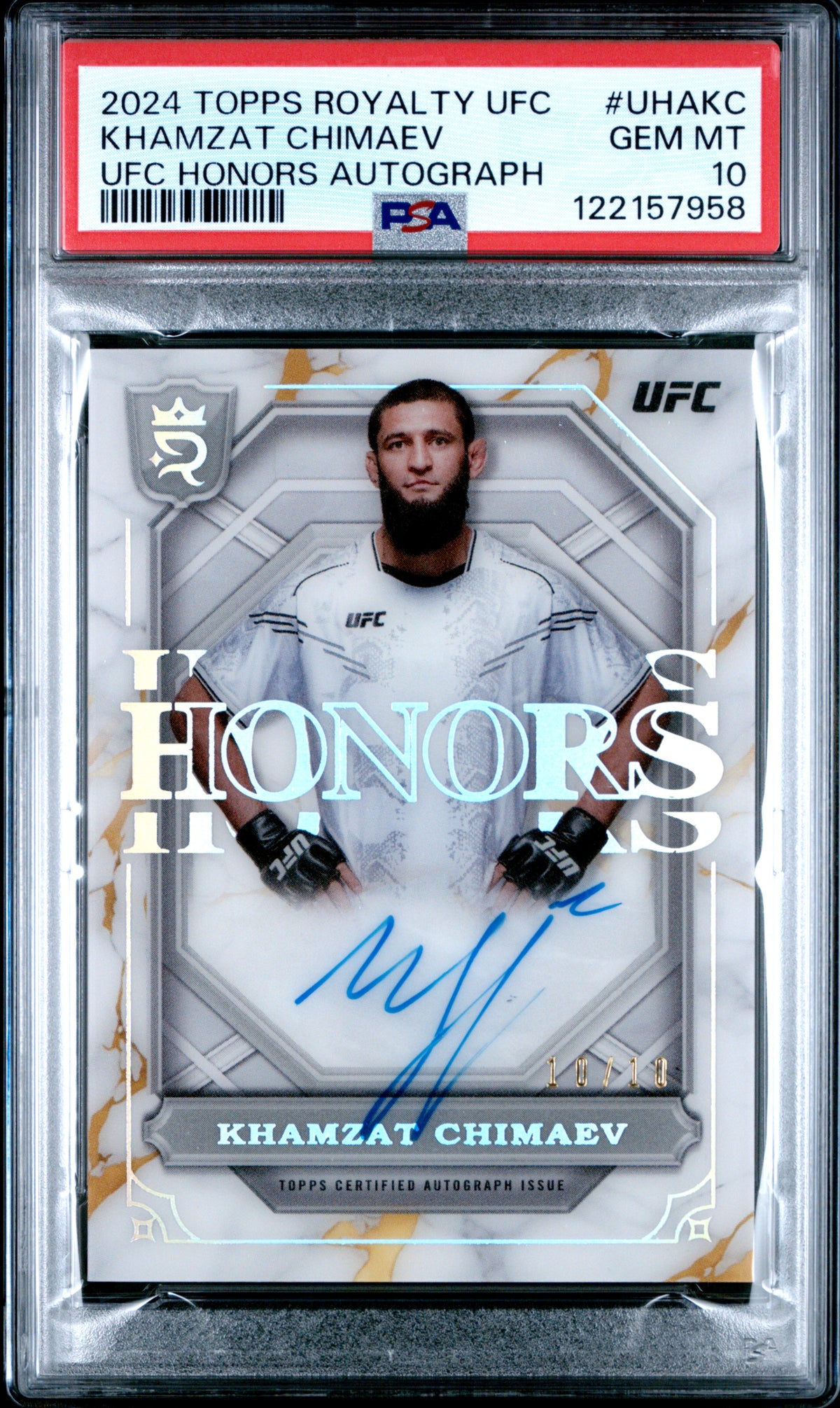 2024 Topps Royalty UFC UFC Honors Autographs Khamzat Chimaev UHAKC