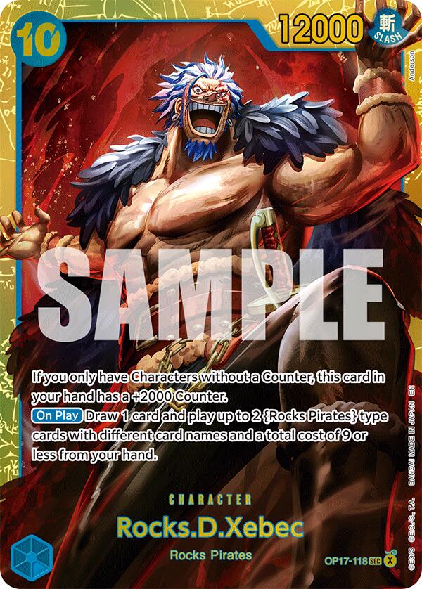 Rocks.D.Xebec #OP17-118 The World's Strongest Warriors