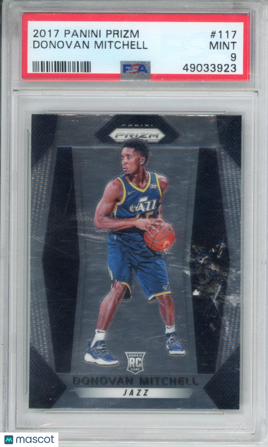 2017 Panini Prizm RC Donovan Mitchell #117 PSA 9