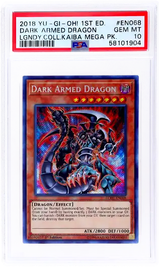 2018 Yu-Gi-Oh! Legendary Collection Dark Armed Dragon #LCKC-EN068 1st Ed PSA 10