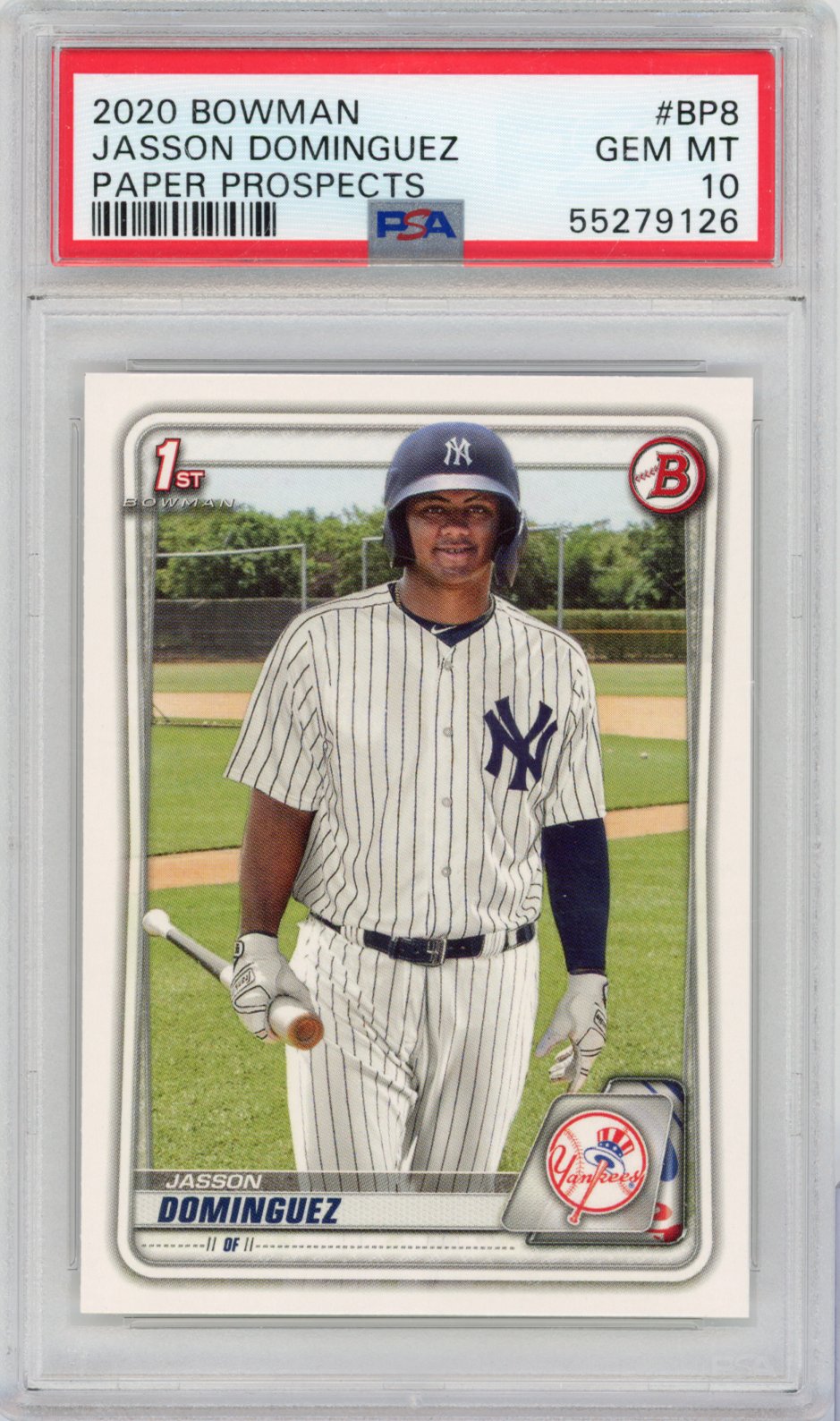 2020 Bowman Paper Prospects Baseball Jasson Dominguez #BP-8 Platinum English PSA 10