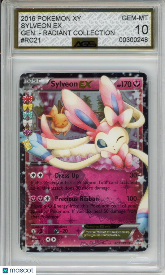 2016 Pokemon Generations Sylveon EX #RC21 AGS 10