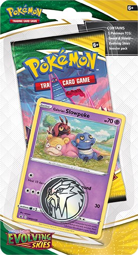 Evolving Skies Single Pack Blister [Galarian Slowpoke] [SWSH07] Pokemon