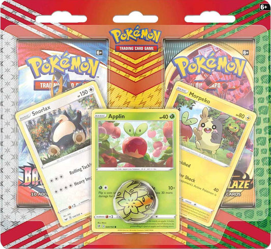 2 Pack Blister [Snorlax, Morpeko & Applin Cards] - Miscellaneous Cards & Products (MCAP)