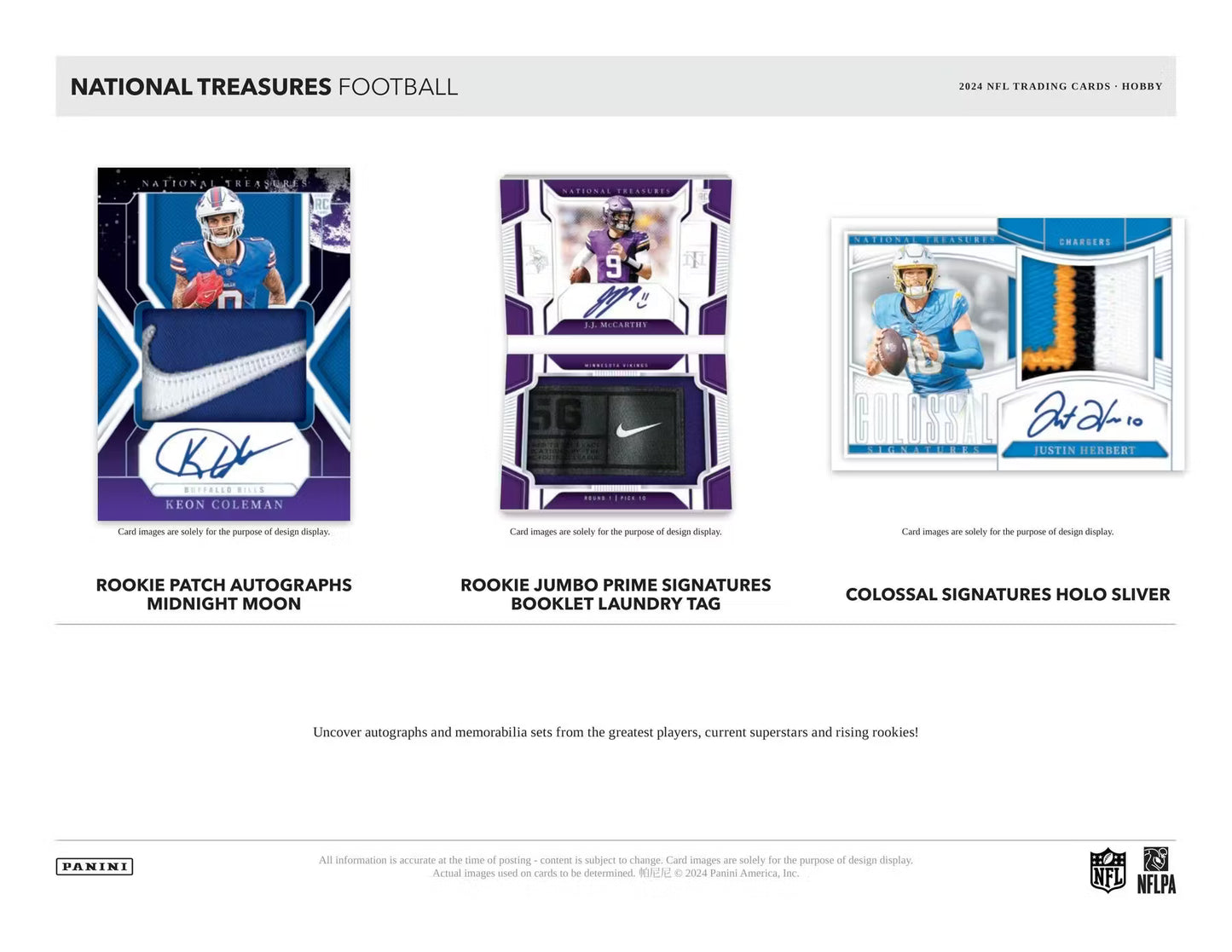 2024 Panini National Treasures Football Hobby Box