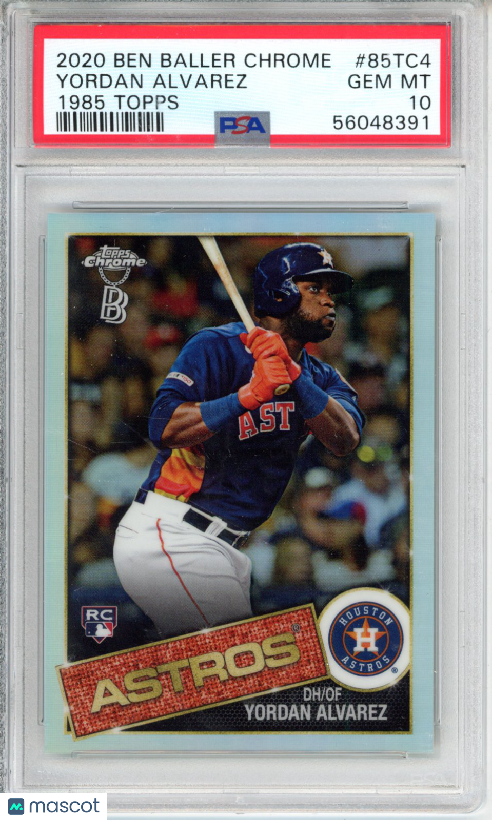 2020 Ben Baller Chrome 1985 Topps Yordan Alvarez #85TC4 PSA 10