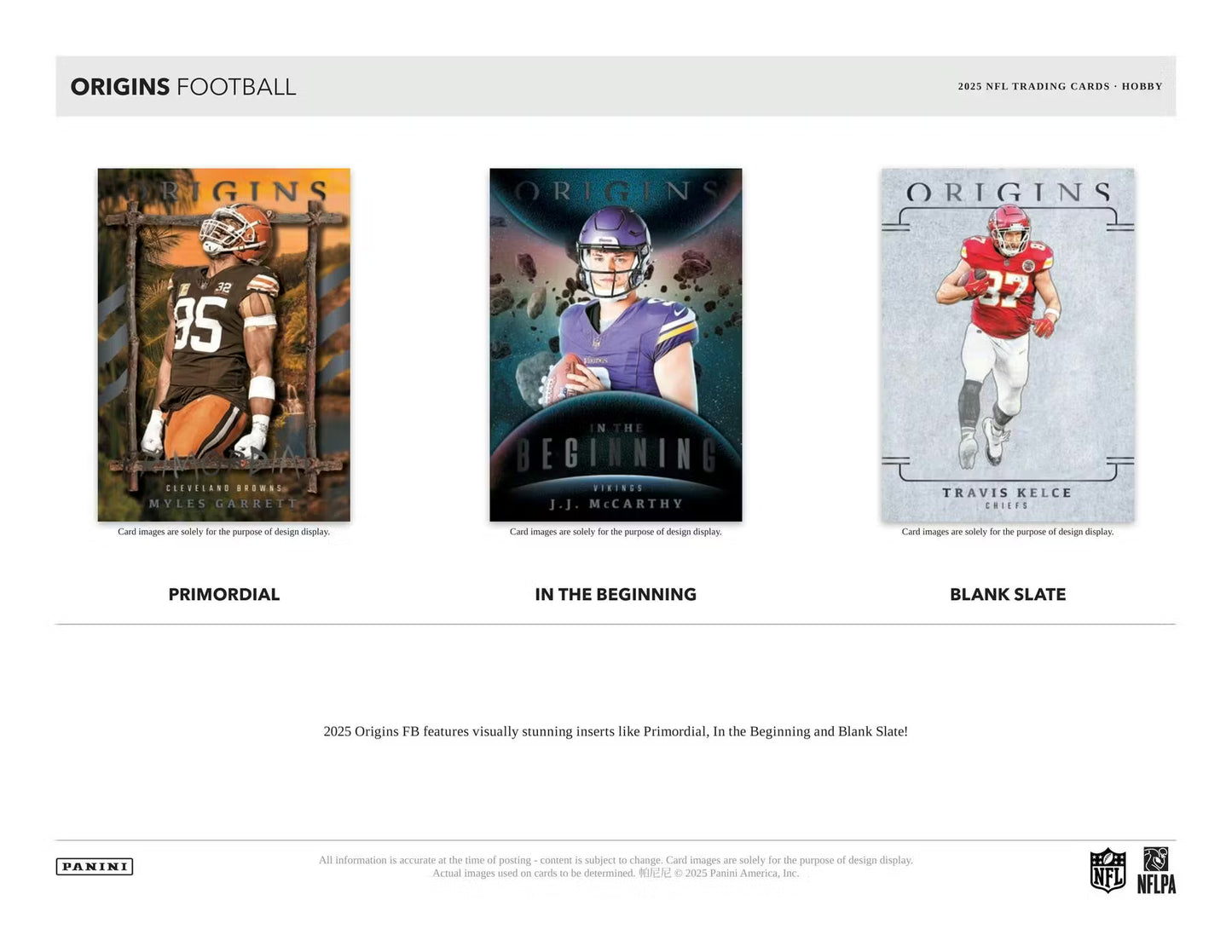 2025 Panini Origins Football Hobby Box