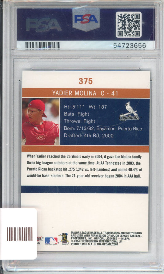 2004 Ultra Yadier Molina #375 PSA 10