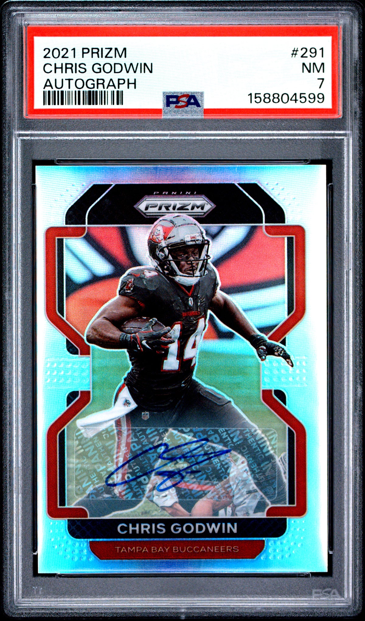 2021 Panini Prizm Chris Godwin Autograph 291 English PSA 7