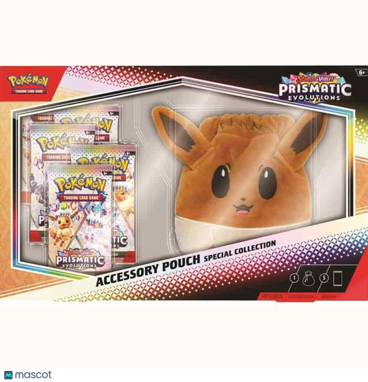 2025 Pokemon Prismatic Evolutions Accessory Pouch Pokemon