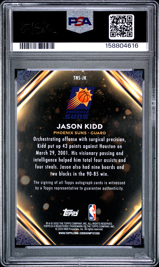 2025 Topps Basketball Jason Kidd #TNS-JK Holo Foil English PSA 9