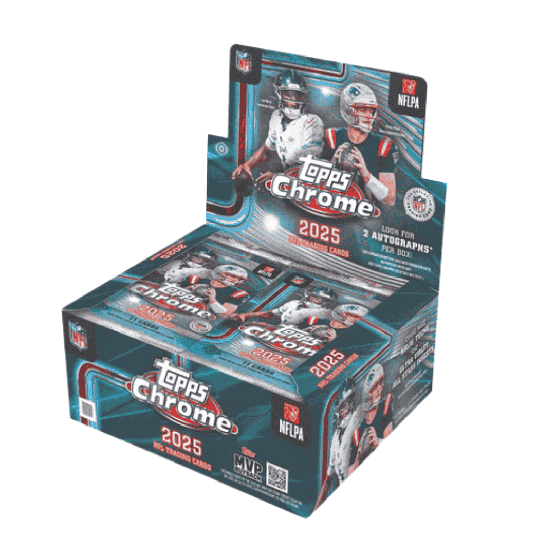 2025 Topps Topps Chrome Football Hobby Jumbo Box