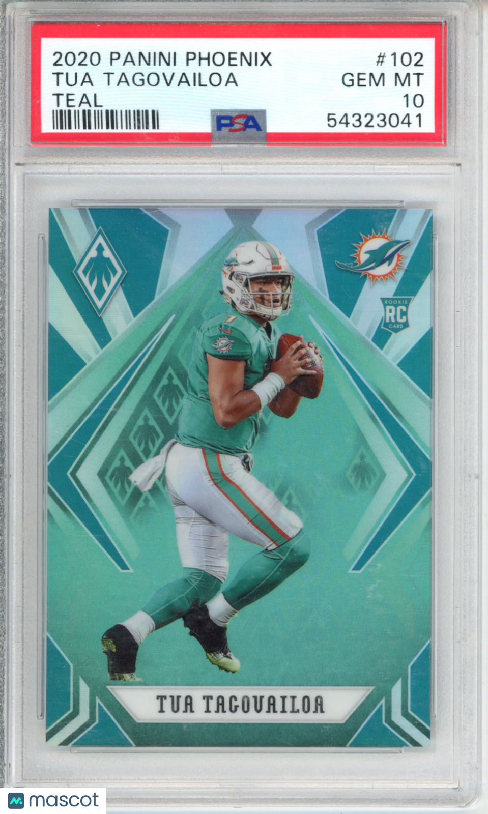 2020 Panini Phoenix Tua Tagovailoa #102 Teal /175 PSA 10