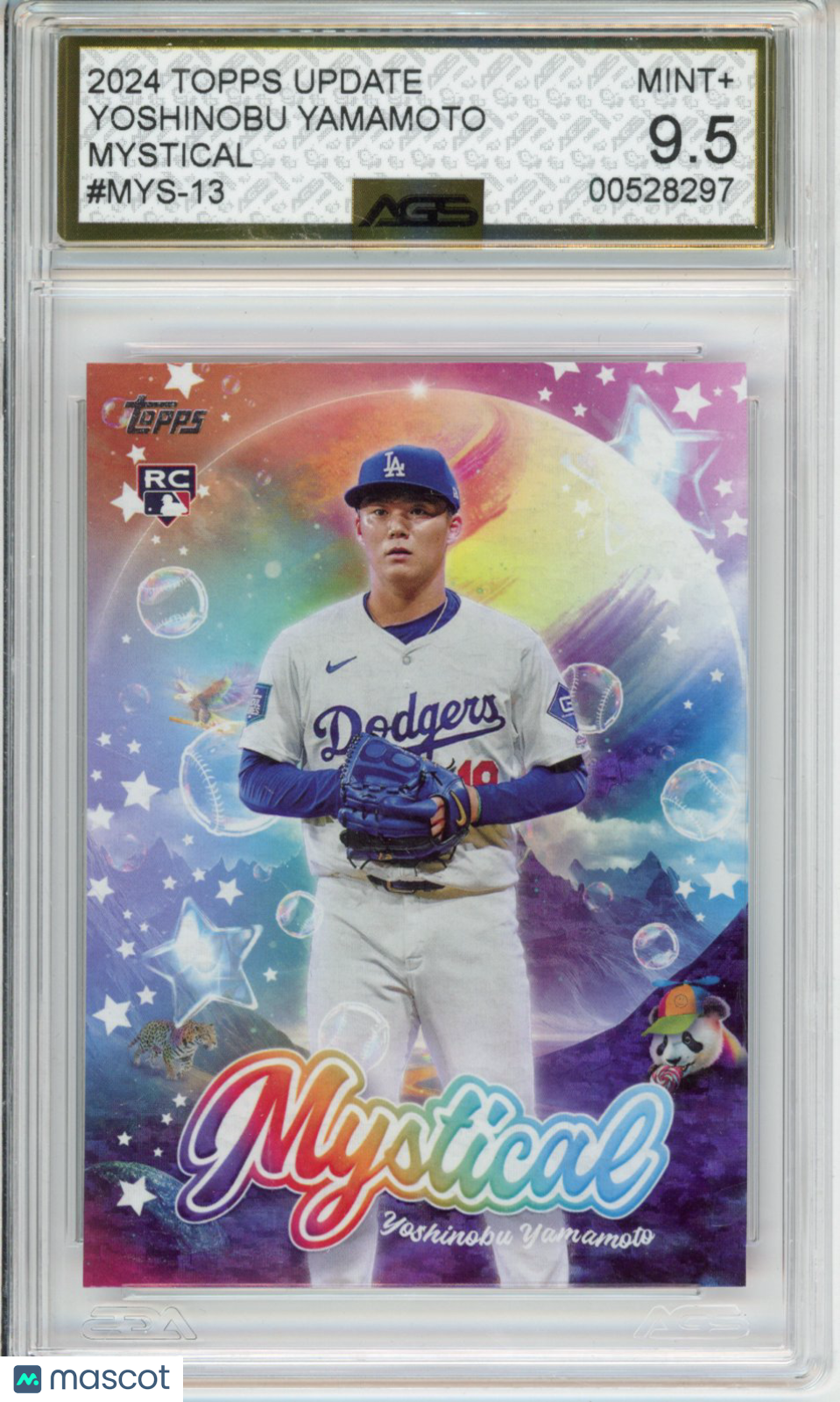 2024 Topps topps update Yoshinobu Yamamoto #mys-13 mystical AGS 9.5