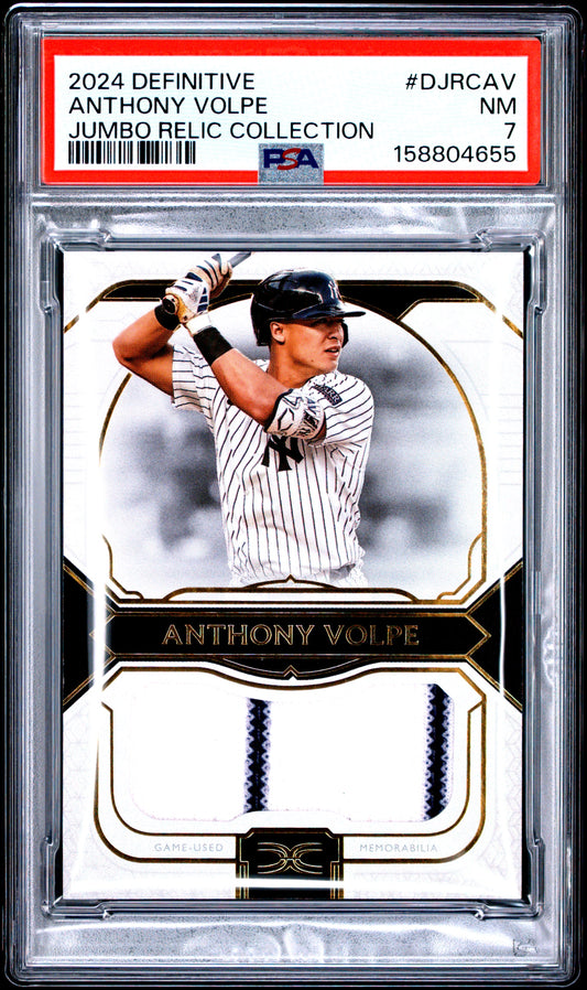 2024 Topps Definitive Collection Baseball Anthony Volpe #DJRC-AV English PSA 7