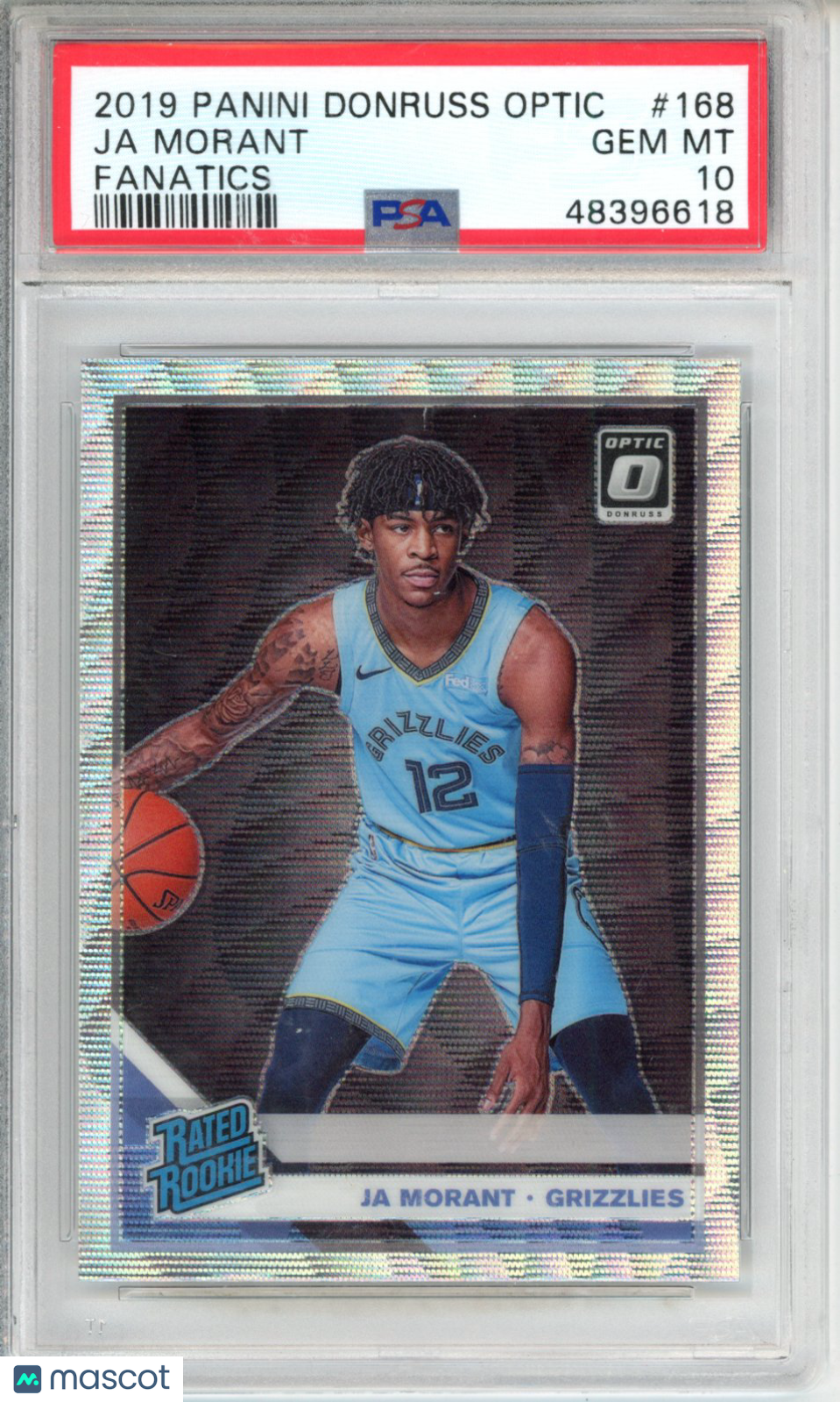 2019 Panini Donruss Optic Ja Morant #168 Fanatics PSA 10