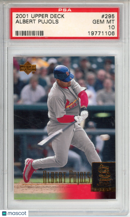 2001 Upper Deck Albert Pujols #295 PSA 10