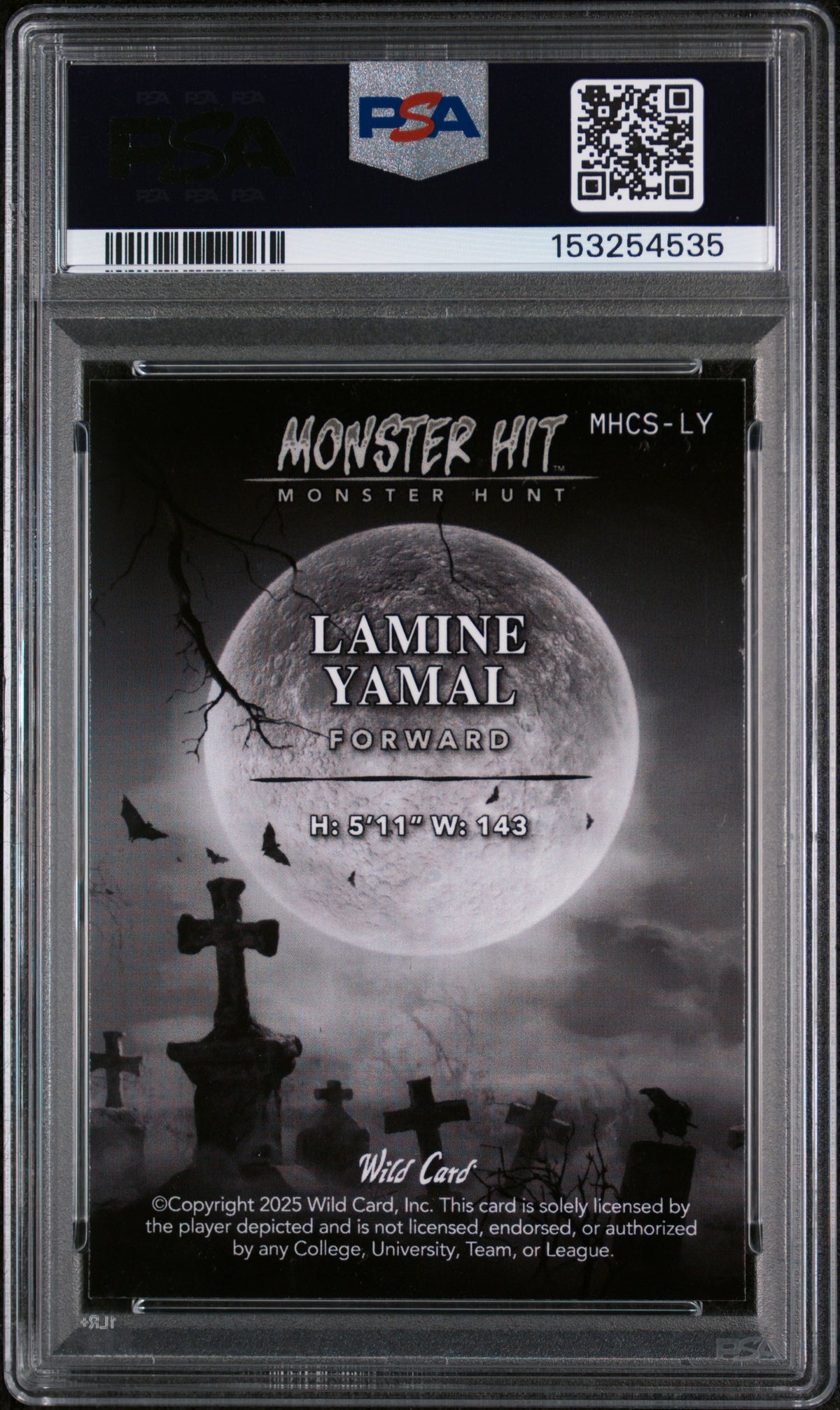 2025 Wild Card WILD CARD HAUNTED HITS MONSTER HUNT HOBBY MONSTER HIT CORNFIELD SCARECROW LAMINE YAMAL #LY CS-RAINBOW-YELLOW 1/1 English PSA 10