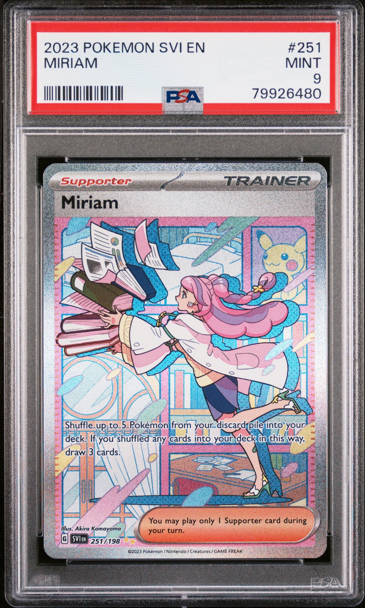 2023 SV01: Scarlet & Violet Base Set Miriam #251 Base English PSA 9