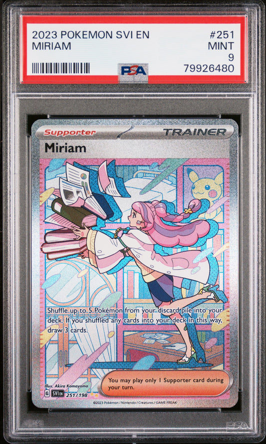 2023 SV01: Scarlet & Violet Base Set Miriam #251 Base English PSA 9