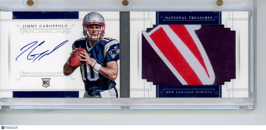 2014 National Treasures Jimmy Garoppolo #RJ-JG Rookie Signatures /99 Booklet