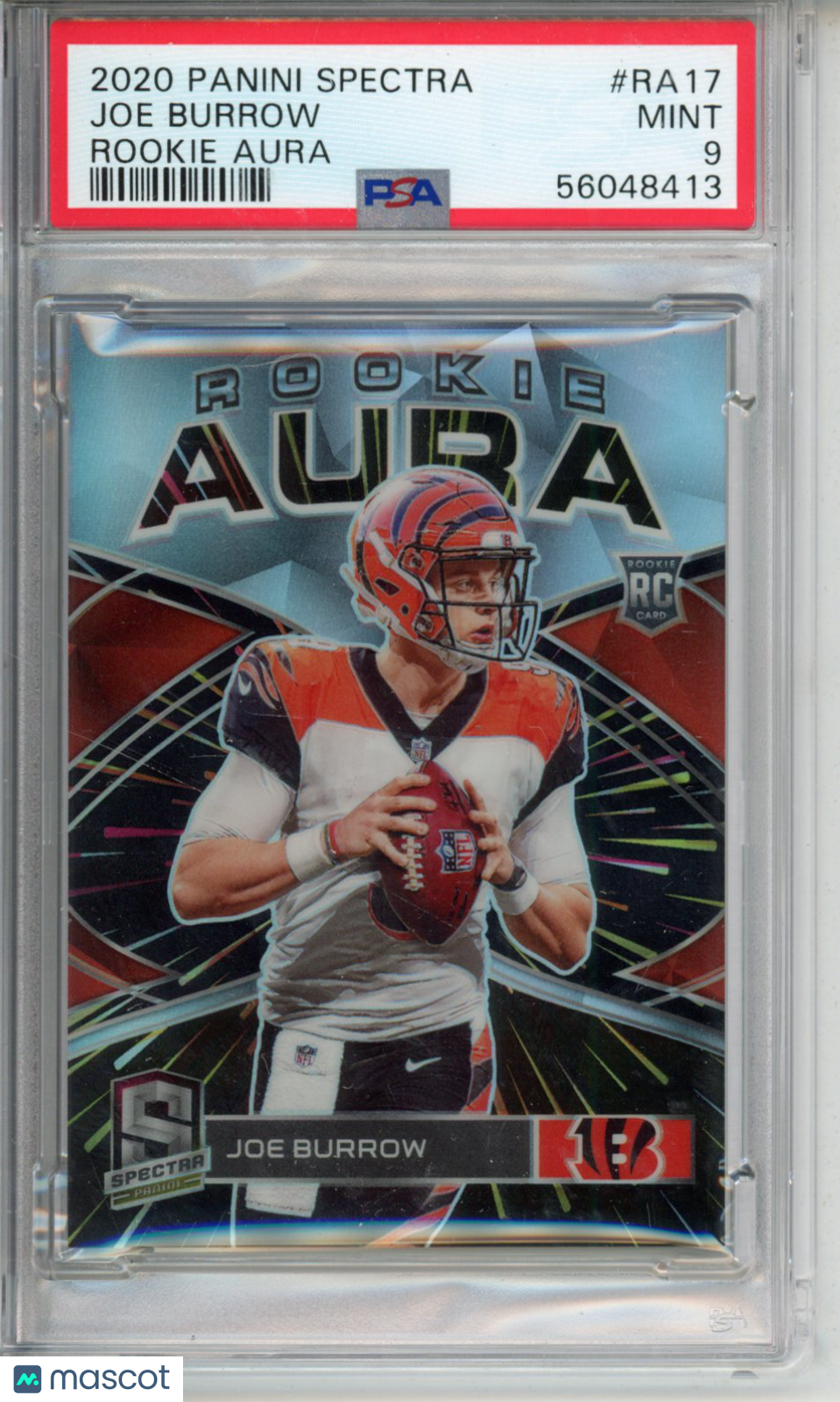 2020 Panini Spectra Rookie Aura Joe Burrow #RA17 PSA 9