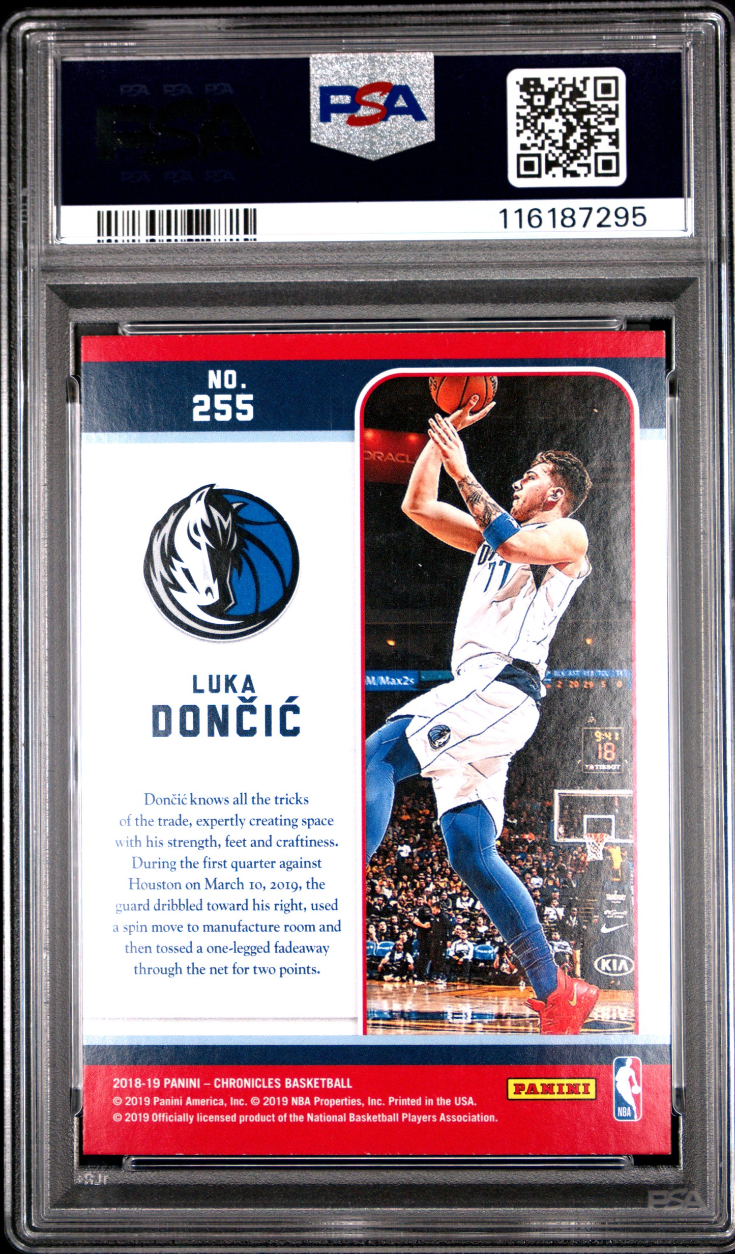 2018 Panini Chronicles Basketball Luka Doncic #255 Green English PSA 9