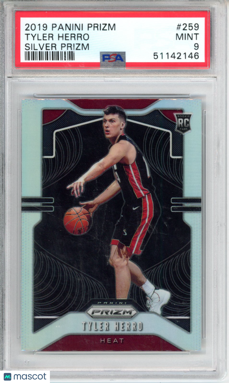 2019 Panini Prizm Tyler Herro #259 Silver PSA 9