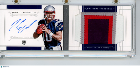 2014 National Treasures Jimmy Garoppolo #RJ-JG Rookie Signatures /99 Booklet