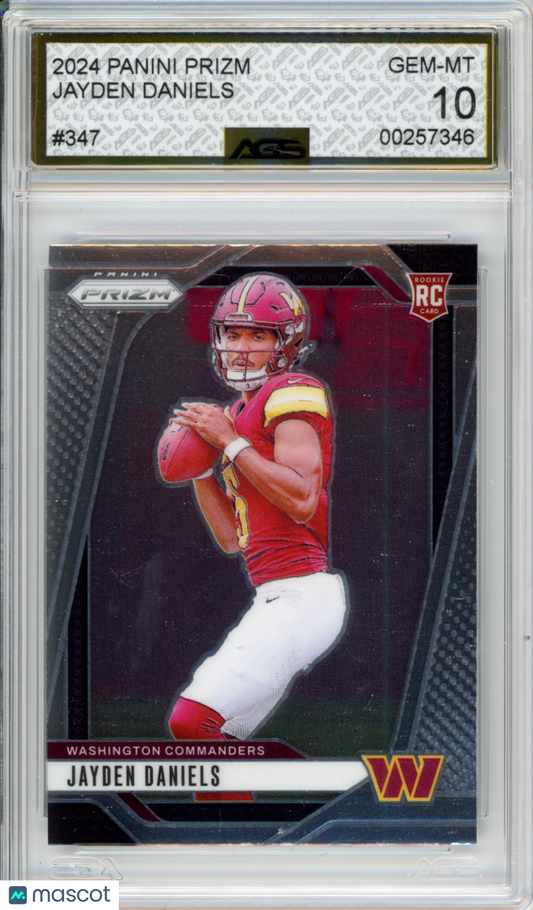 2024 Panini Prizm Jayden Daniels #347 AGS 10