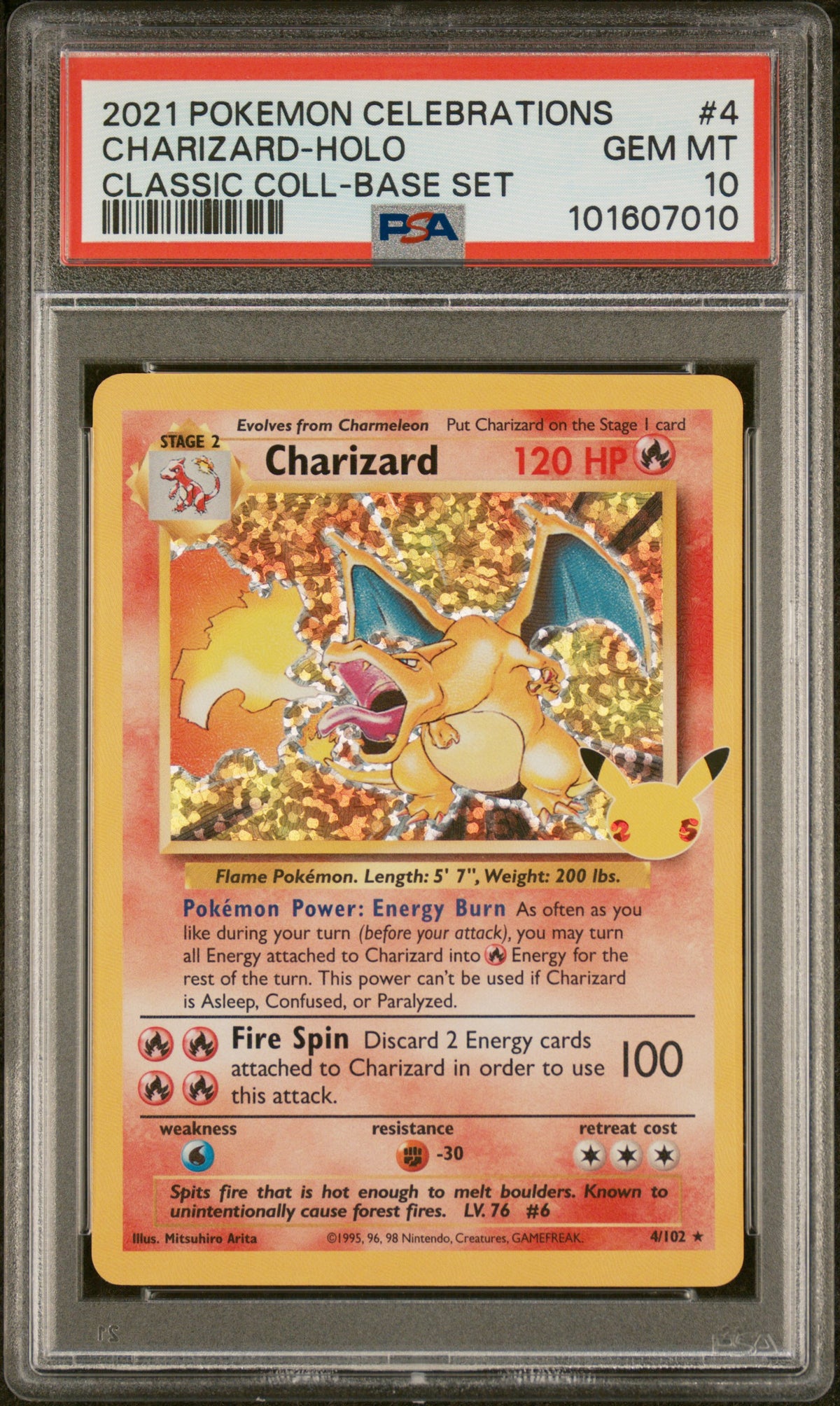 2021 Celebrations: Classic Collection CHARIZARD #4 English PSA 10