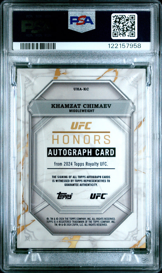 2024 Topps Royalty UFC UFC Honors Autographs Khamzat Chimaev UHAKC