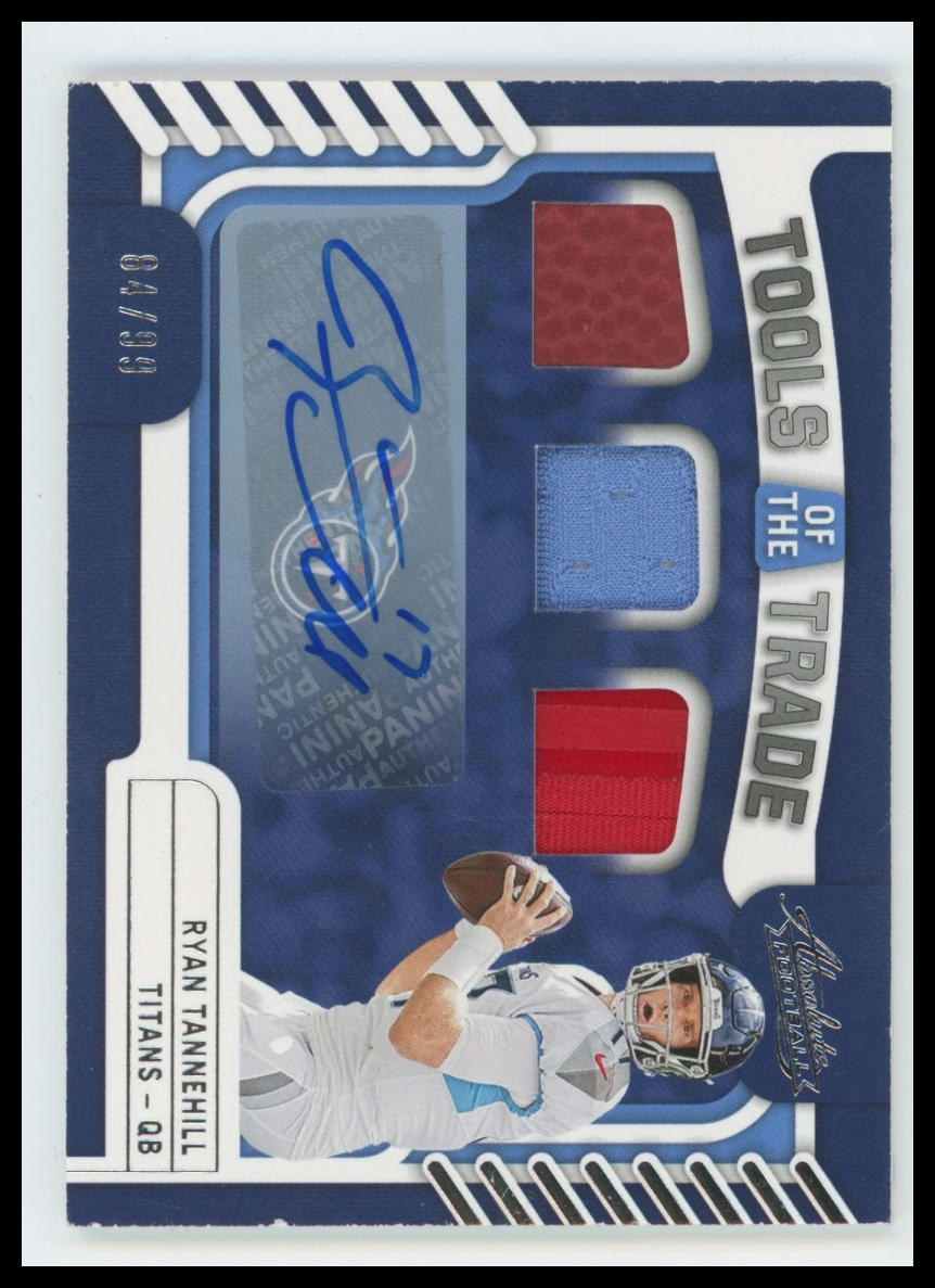 2022 Panini Absolute Ryan Tannehill Tools of the Trade Triple #/99