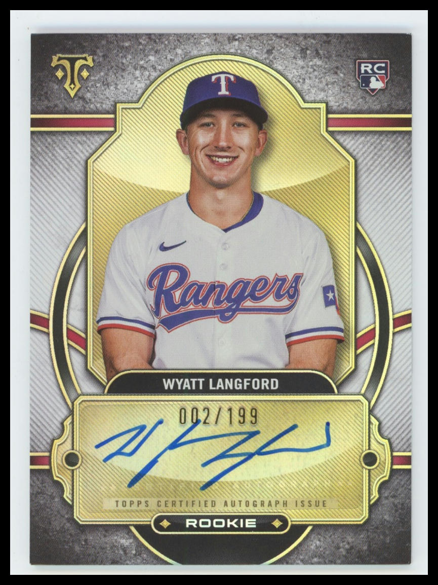 2024 Topps Triple Threads Wyatt Langford Rookie Autographs #/199