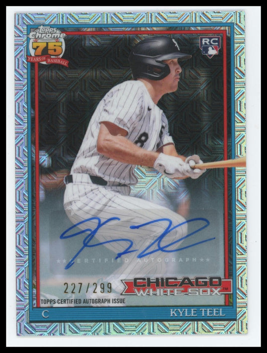 2026 Topps Kyle Teel 1991 Chrome Auto Green /299