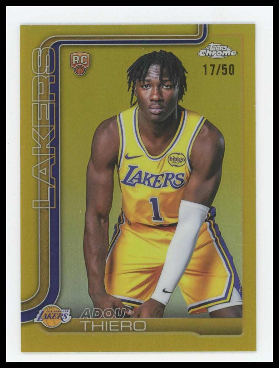 2025-26 Topps Chrome Adou Thiero Gold Refractor