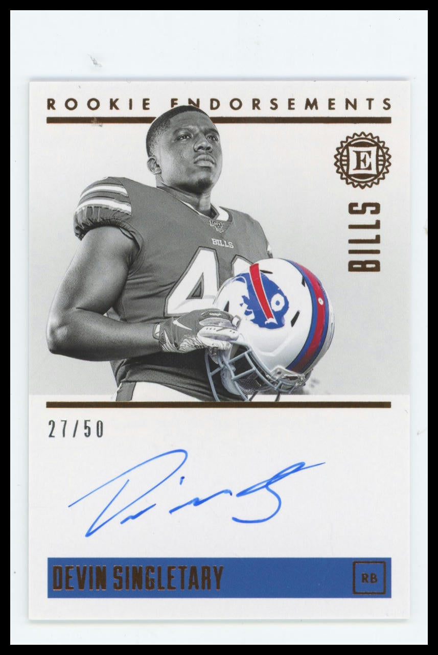 2019 Panini Encased Devin Singletary Rookie Endorsements #/50