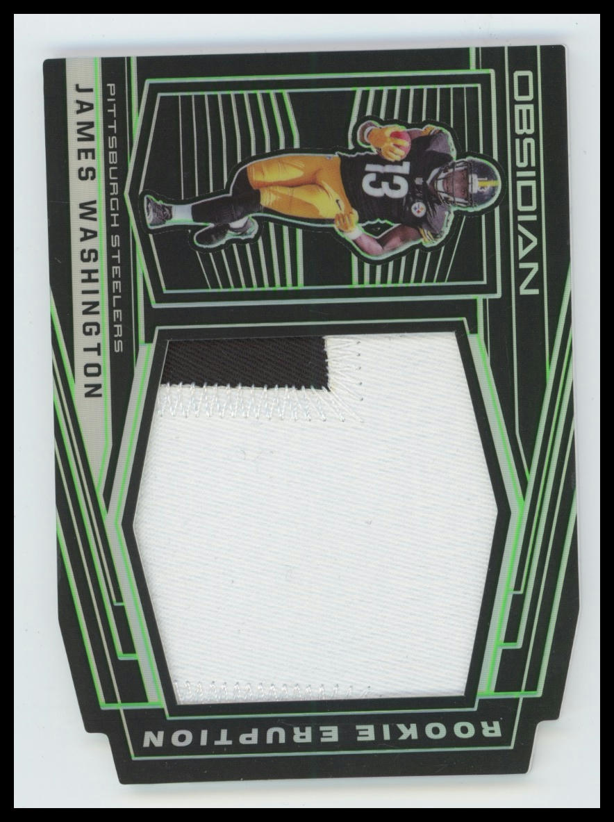 2018 Panini Obsidian James Washington Rookie Eruption Electric Etch Green #/25